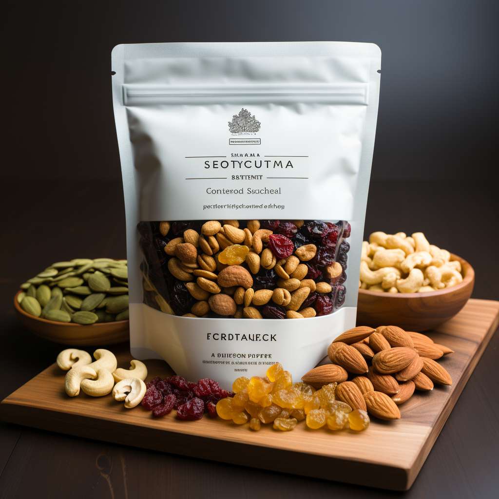 Dried Fruits and Nuts Flat Bottom Bag