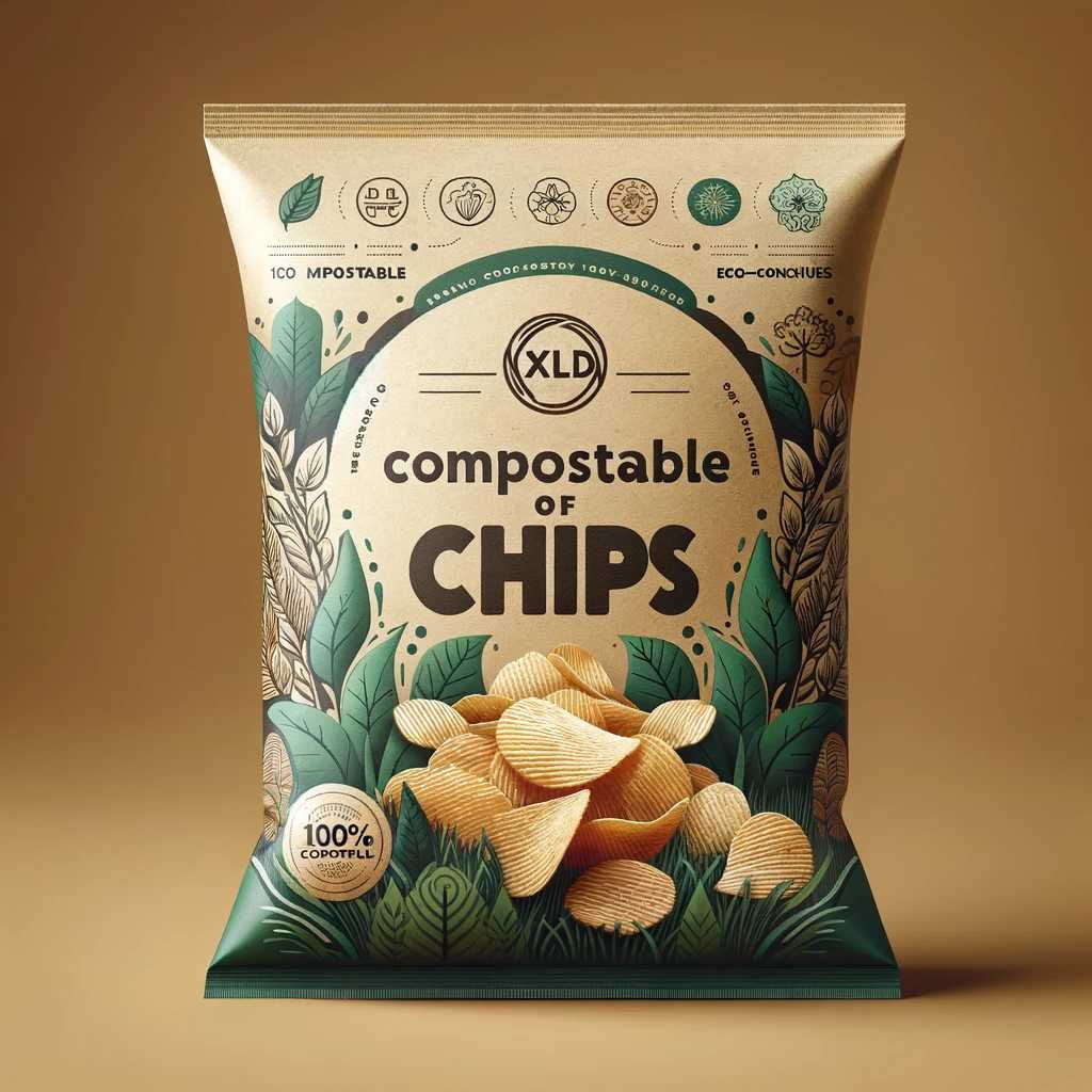 EcoCrunch Compostable Chips Packaging